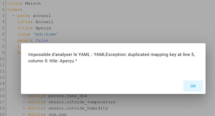 Editeur de code YAML