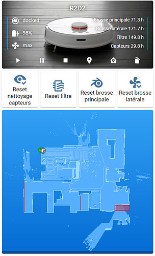 Etat robot aspirateur