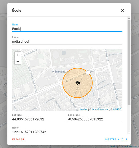 Créer une zone
