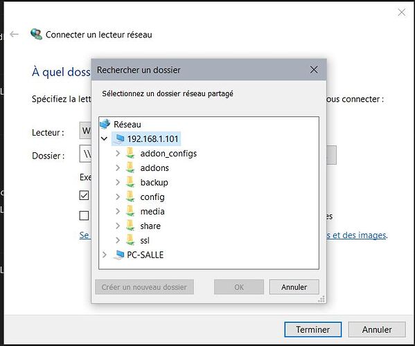 Gestionnaire de fichier - connection à un lecteur réseau