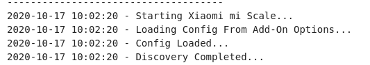 XiaomiMiScaleLog