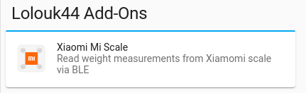XiaomiMiScaleAddons