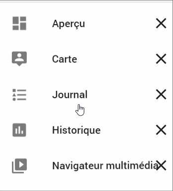 Organisation barre latérale